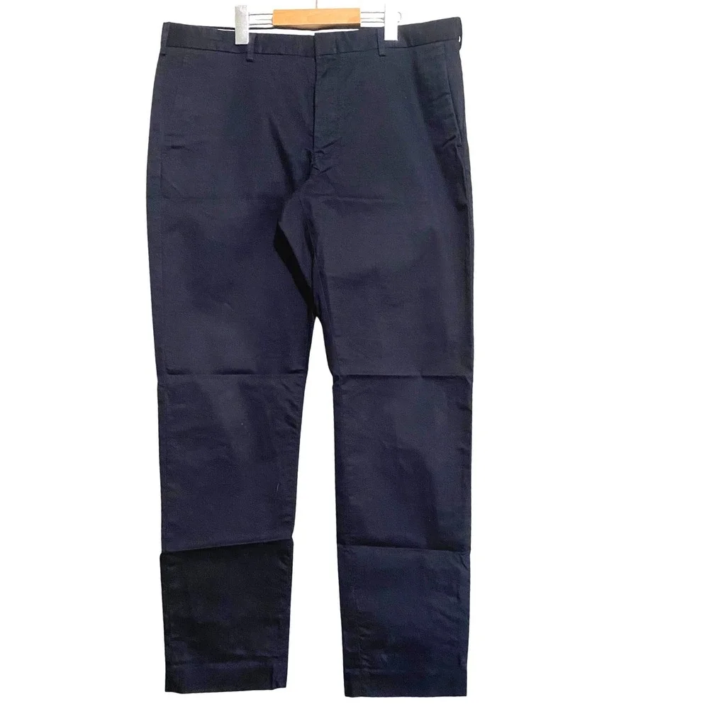 J.Crew Ludlow Slim Fit 3XDRY black Chino Pants Mens‎ 35x32 cotton blend career